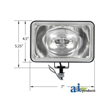 A & I Products Lamp Assembly, Halogen, Spot 6" x5.3" x8.2" A-28A940